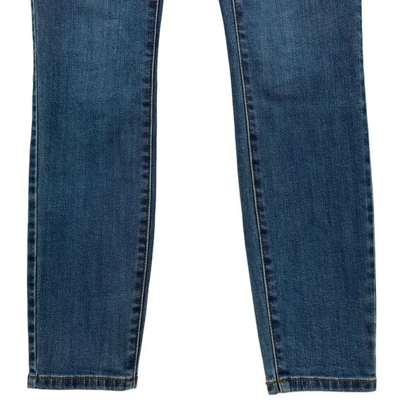 Prana Organic Cotton High Rise Distressed Denim Skinny Jeans Womens 4/27 - Picture 3 of 8